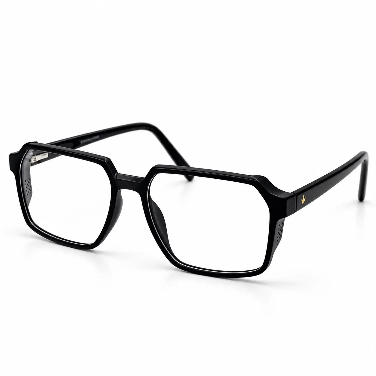 3 Matte Black Square Frame Glasses | Eye Valley 1700603 - Image 1