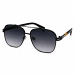 Eye Valley EV2K-0034 Gold Metal Aviator Sunglasses with Gradient Brown Lenses