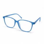 Optical EV2K-0007 Translucent Royal Blue Square-Oval Eyeglass Frame
