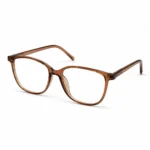 Optical EV2K-0007 Translucent Warm Amber Brown Oval Eyeglass Frame