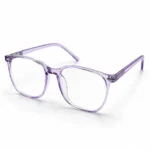 Optical EV2K-0018 Translucent Purple Violet Square Eyeglass Frame