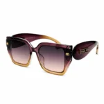 Eye Valley EV2K-0036 Translucent Purple to Champagne Gradient Square Sunglasses