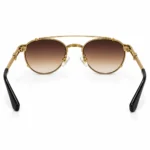Premium Gold Metal Pilot Sunglasses  | Eye Valley 26451 - Image 4
