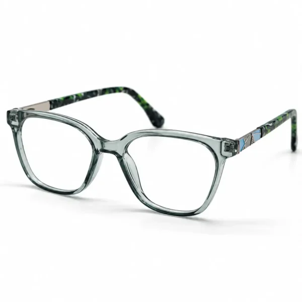 Eye Valley EV2K-0083 Stylish Square Eyeglasses in Crystal Grey
