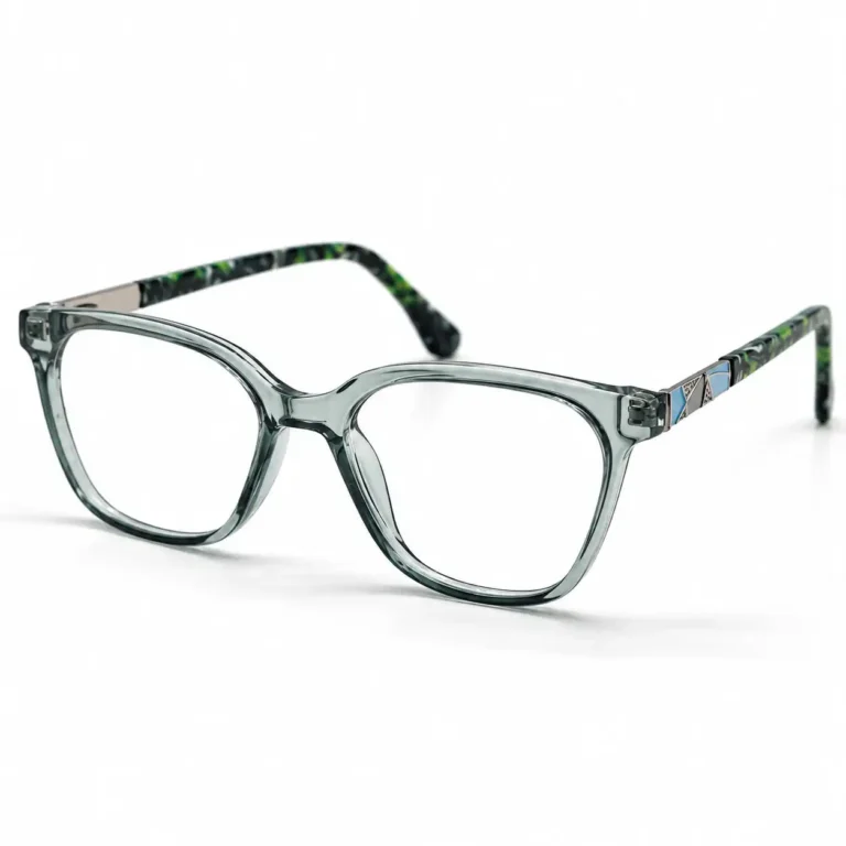 Eye Valley EV2K-0083 Stylish Square Eyeglasses in Crystal Grey