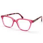 Eye Valley EV2K-0083 Stylish Square Eyeglasses in Crystal Hot Pink