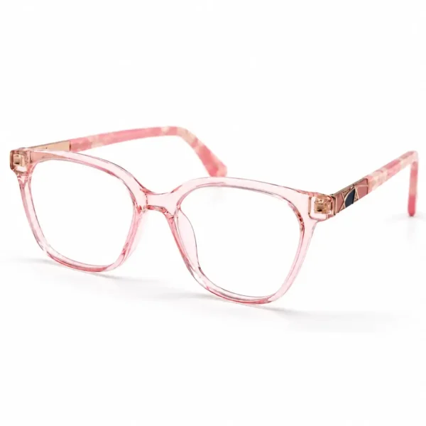 Eye Valley EV2K-0083 Stylish Square Eyeglasses in Crystal Purple