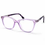 Eye Valley EV2K-0083 Stylish Square Eyeglasses in Crystal Purple