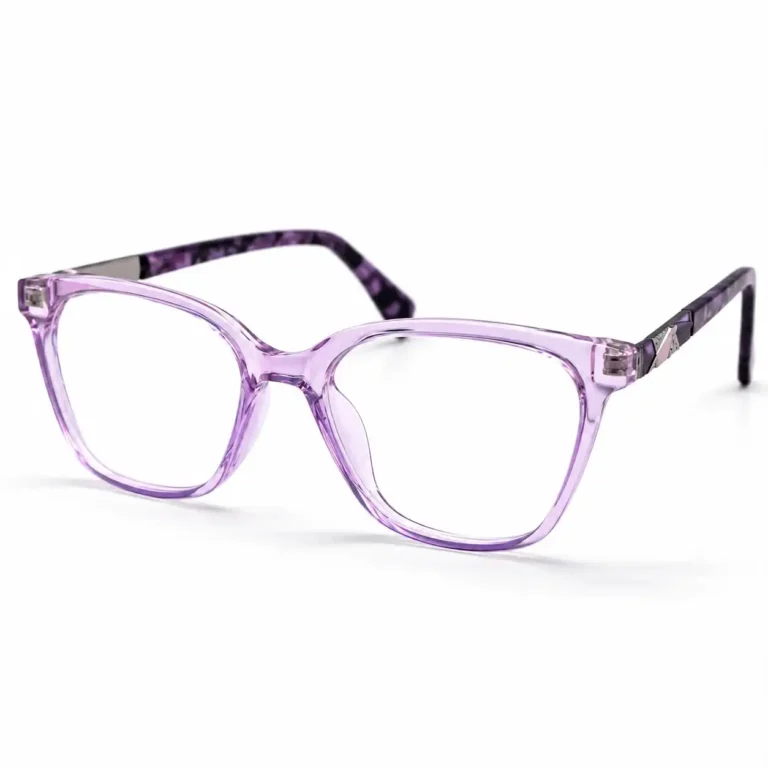 Eye Valley EV2K-0083 Stylish Square Eyeglasses in Crystal Purple