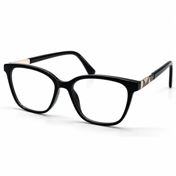 Eye Valley EV2K-0083 Stylish Square Eyeglasses in Glossy Black