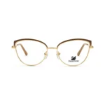 Eye Valley 690009 Cat Eye Metal Frame Three Quarter View — Brown Gold