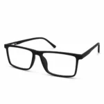 Optical EV2K-0008 Modern Rectangle Eyeglasses in Matte Black Front View