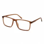 Optical EV2K-0010 Modern Rectangle Eyeglasses in Caramel Brown