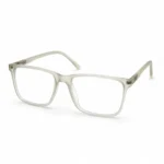 Optical EV2K-0011 Modern Rectangle Eyeglasses in Translucent Grey