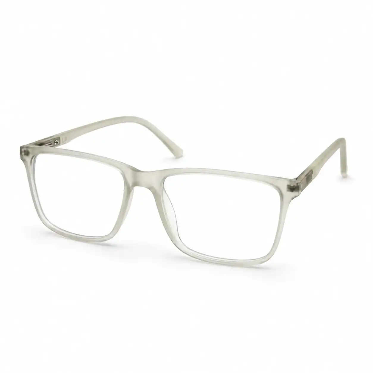 optical-ev2k-0011-clear-grey-rectangle-eyeglasses Optical EV2K-0011 Modern Rectangle Eyeglasses in Translucent Grey
