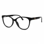 Optical EV2K-0073 Elegant Cat Eye Eyeglasses in Glossy Black