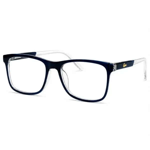 Optical EV2K-0025 Modern Rectangle Eyeglasses in Dark Blue Crystal Dual Tone