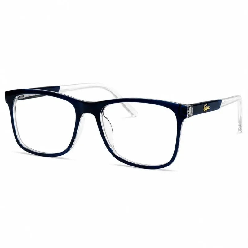 Optical EV2K-0025 Modern Rectangle Eyeglasses in Dark Blue Crystal Dual Tone