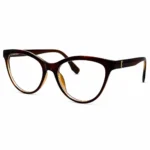 Optical EV2K-0074 Chic Cat Eye Eyeglasses in Dark Tortoise Brown
