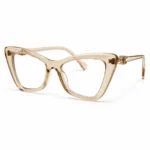Optical EV2K-0080 Glamorous Cat Eye Eyeglasses in Translucent Champagne Nude