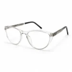 Optical EV2K-0067 Cat Eye Acetate Eyeglasses in Clear Transparent Frame