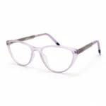Optical EV2K-0067 Cat Eye Acetate Eyeglasses in Translucent Lavender Purple Frame