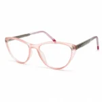 Optical EV2K-0067 Cat Eye Acetate Eyeglasses in Translucent Pastel Pink Frame
