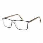 Optical EV2K-0006 Classic Rectangle Eyeglasses in Clear Taupe