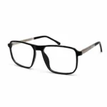 Optical EV2K-0059 Square Navigator Acetate Eyeglasses in Solid Glossy Black Frame