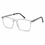 Optical EV2K-0064 Square Navigator Acetate Eyeglasses in Clear Transparent Frame