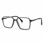 Optical EV2K-0065 Oversized Square Navigator Acetate Eyeglasses in Translucent Grey Frame