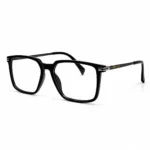 Optical EV2K-0066 Oversized Square Navigator Acetate Eyeglasses in Dark Grey