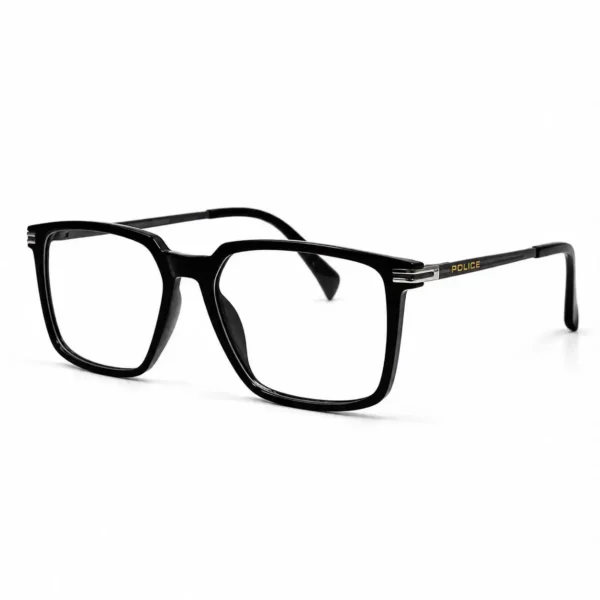 Optical EV2K-0066 Oversized Square Navigator Acetate Eyeglasses in Dark Grey