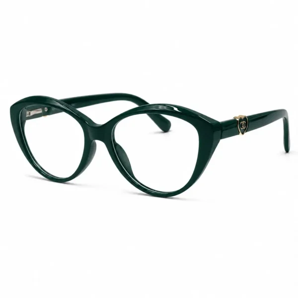 Optical EV2K-0070 Cat Eye Acetate Eyeglasses in Deep Forest Green Frame
