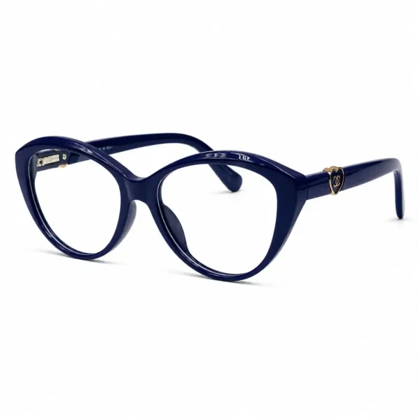 Optical EV2K-0070 Cat Eye Acetate Eyeglasses in Dark Blue Frame