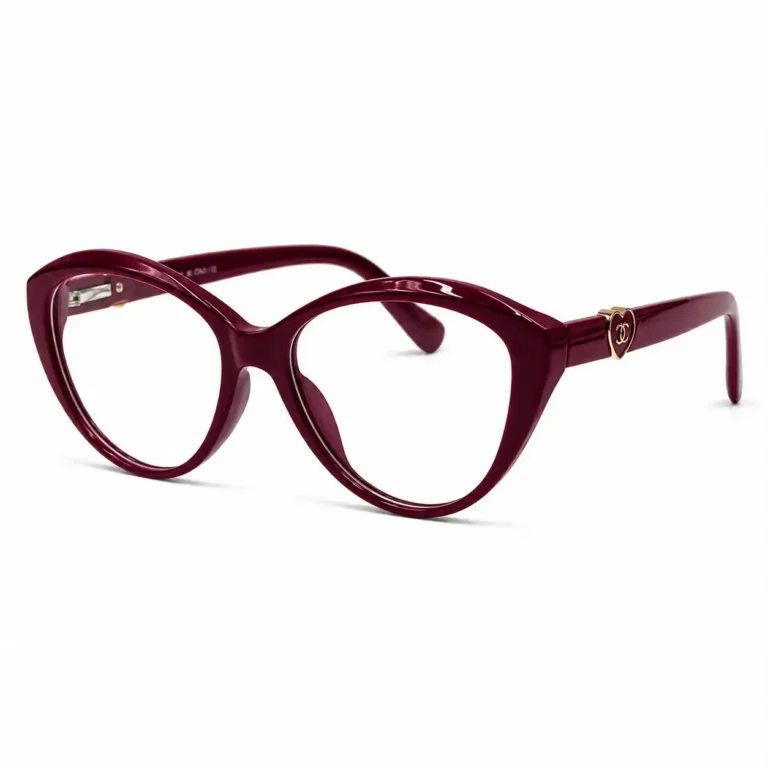 Optical EV2K-0070 Cat Eye Acetate Eyeglasses in Deep Wine Burgundy Frame