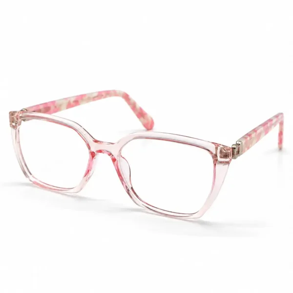 optical-ev2k-0082-crystal-pink-geometric-square-eyeglasses