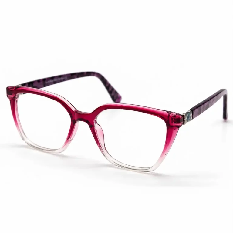 optical-ev2k-0082-wine-red-gradient-geometric-square-eyeglasses
