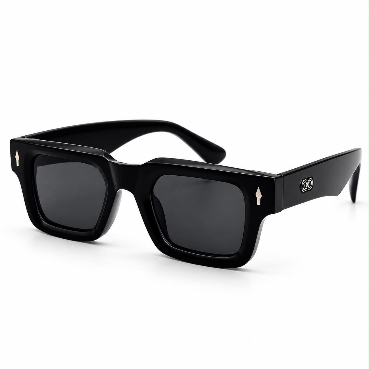 wholesale narrow rectangle sunglass Bangladesh (1) Eye Valley EV-SG-1001 Bold Rectangle Sunglass — Chunky Acetate Style Wholesale Eyewear Bangladesh - Image 1